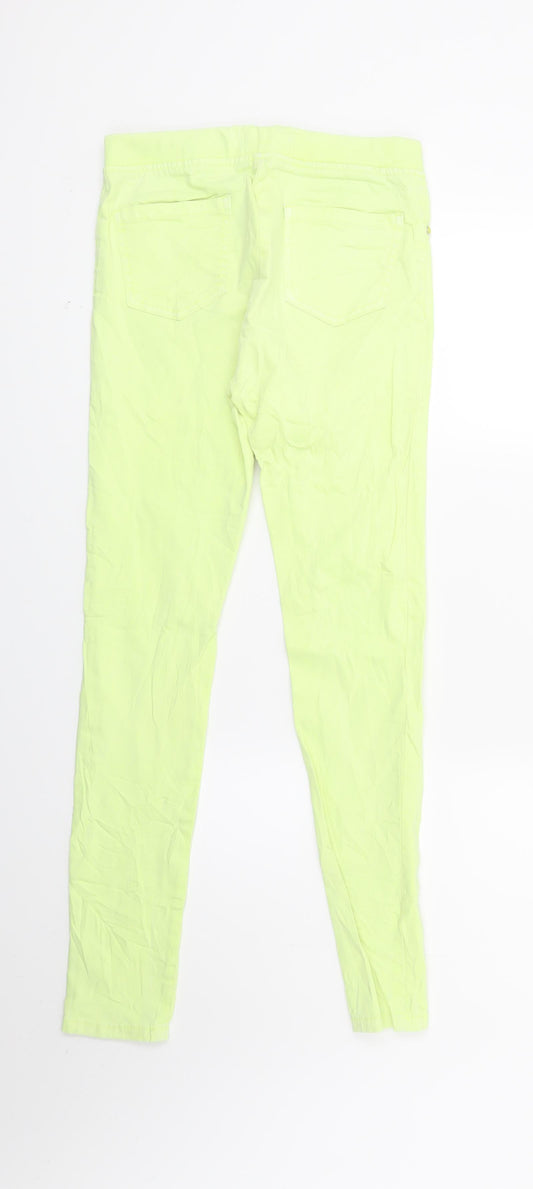 Primark Girls Green Ramie Skinny Jeans Size 14 Years