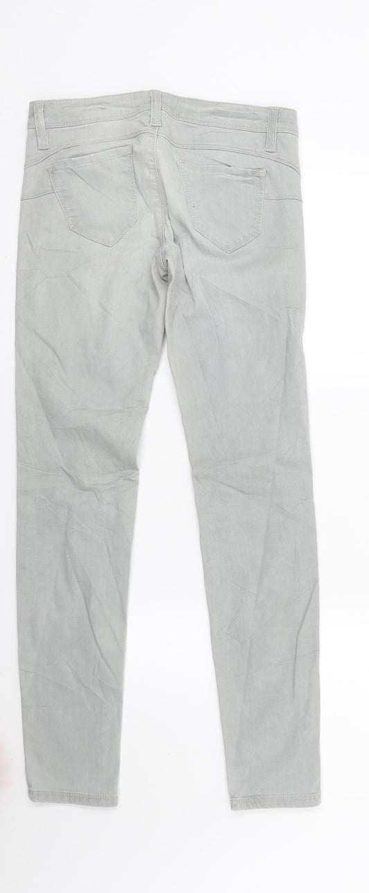 Beneton Womens Grey Denim Skinny Jeans Size 29 in L27 in