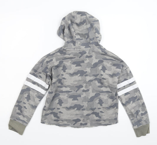 Primark Girls Multicoloured Camouflage Pullover Hoodie Size 11-12 Years