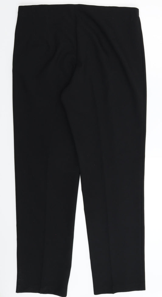 Marks and Spencer Womens Black Dress Pants Trousers Size 14 L30 in