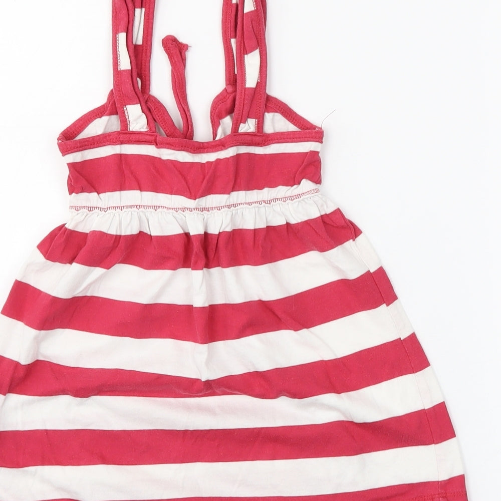yd Girls Red Striped Basic Tank Size 7-8 Years
