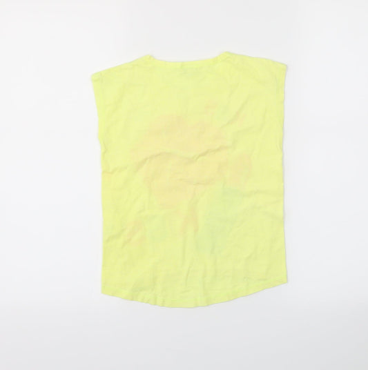 Miss Grant Girls Yellow Pullover T-Shirt Size 6 Years