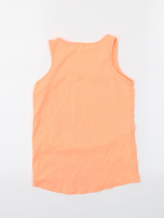 so twee Girls Orange Basic Tank Size 6 Years
