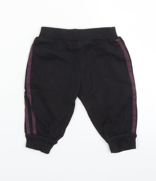 Adams Boys Black Sweatpants Trousers Size 3-6 Months