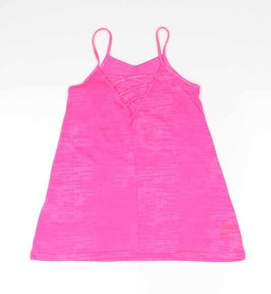 Matalan Girls Pink Basic T-Shirt Size 4 Years - LOVE YOU TO THE BEACH AND BACK