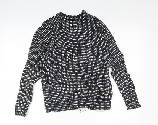 Croft & Barrow Womens Grey Polka Dot Cardigan Jumper Size M