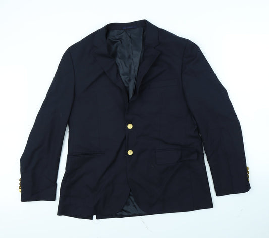 Preworn Mens Blue Jacket Size 38 - shoulder pads