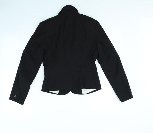 H&M Womens Black Jacket Size 8 - shoulder pads