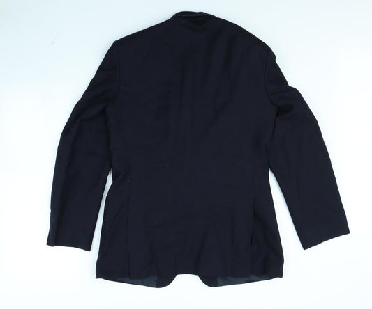 Preworn Womens Blue Jacket Blazer Size 36 - shoulder pads