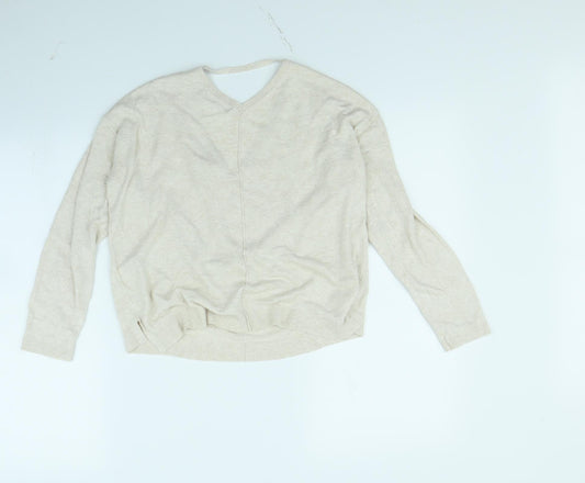 m&s Womens Beige Pullover Jumper Size 12