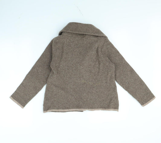 Chiaramente Womens Brown Jacket Size M