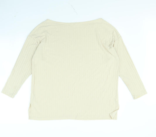 Pep & co Womens Beige Pullover Jumper Size 12