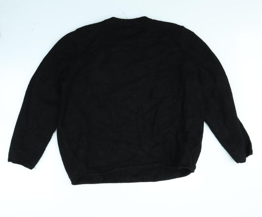 Divided Womens Black Pullover Jumper Size L - 94