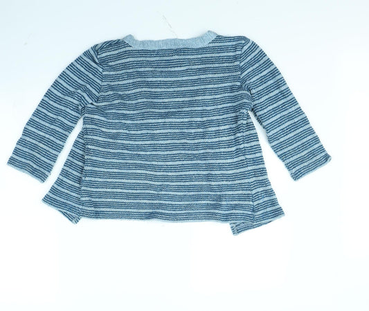 Per Una Womens Blue Striped Jacket Size 14