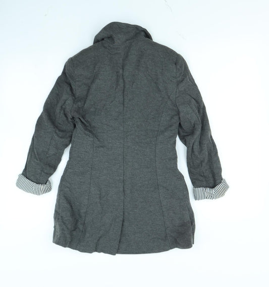 Denim & Co. Womens Grey Jacket Size 10