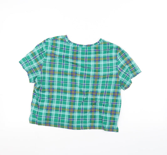 MONKL Womens Green Basic T-Shirt Size M