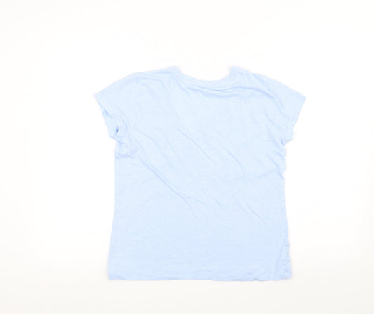 Trenery Womens Blue Basic T-Shirt Size M