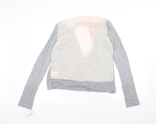 Gharani Strok Womens Grey Cardigan Jumper Size L