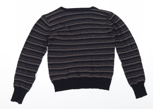 NEXT Womens Blue Striped Pullover Jumper Size 12