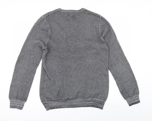 Marks & Spencer Mens Grey Pullover Jumper Size S