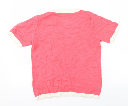 Marks & Spencer Womens Pink Jersey T-Shirt Size 8