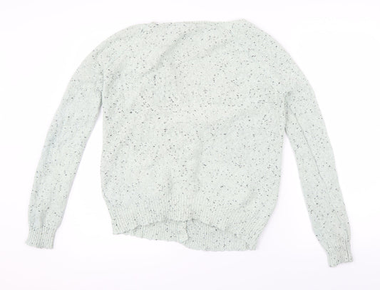H&M Womens Green Cardigan Jumper Size 4