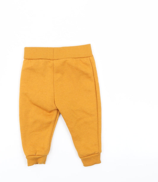 Disney Girls Gold Sweatpants Trousers Size 6-7 Years