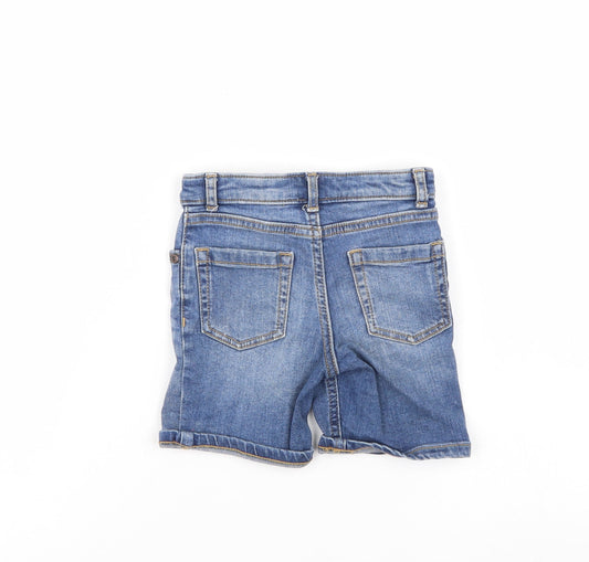 River Island Boys Blue Denim Cropped Jeans Size 9 Months - Shorts/Distressed