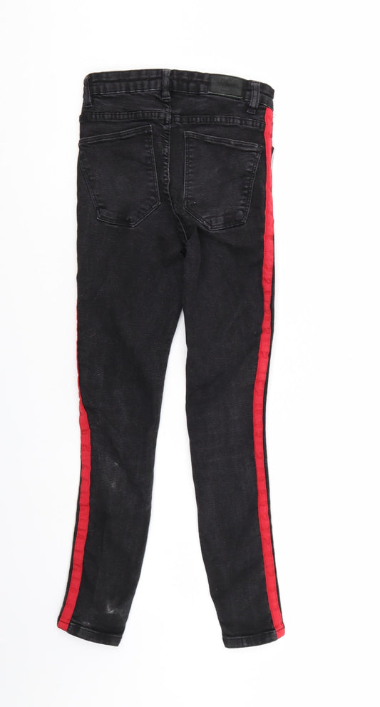 Trafaluc Womens Black Denim Skinny Jeans Size 6 L26 in
