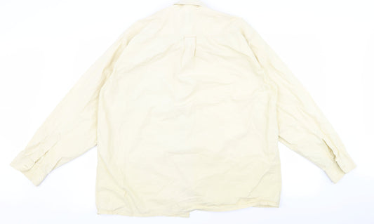 bowler Womens Beige Basic Button-Up Size 40