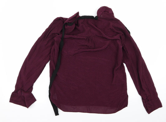 riess Womens Red Basic Blouse Size 4