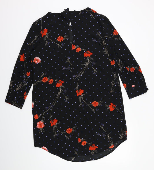VERO MODA Womens Black Floral Kaftan Size M