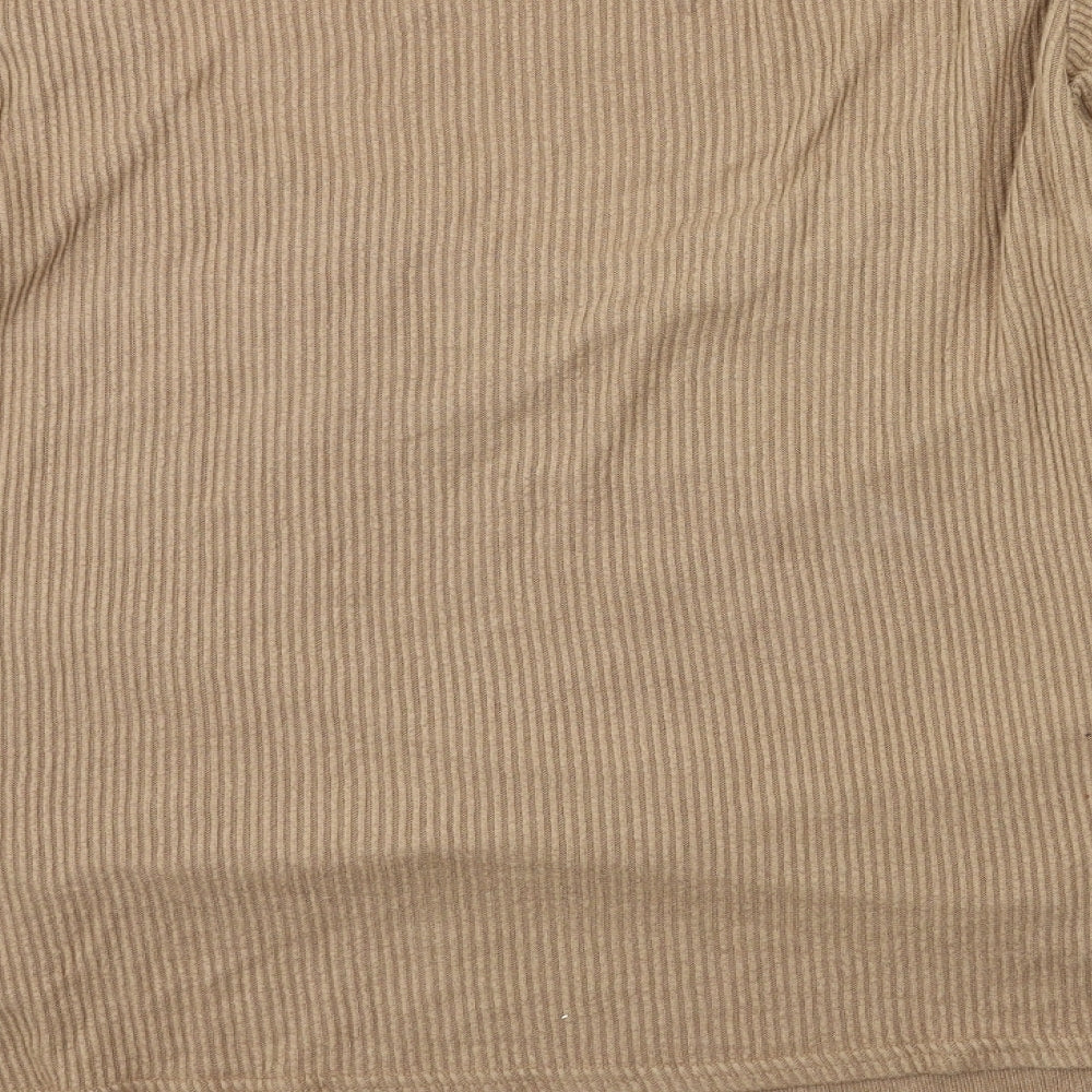 PRETTYLITTLETHING Womens Beige Pullover Jumper Size 16