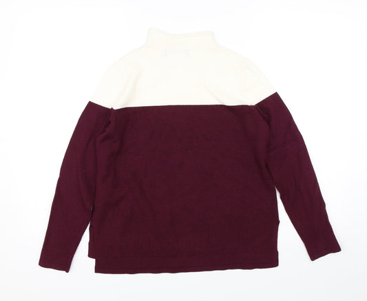 M&S Womens White Pullover Jumper Size 10