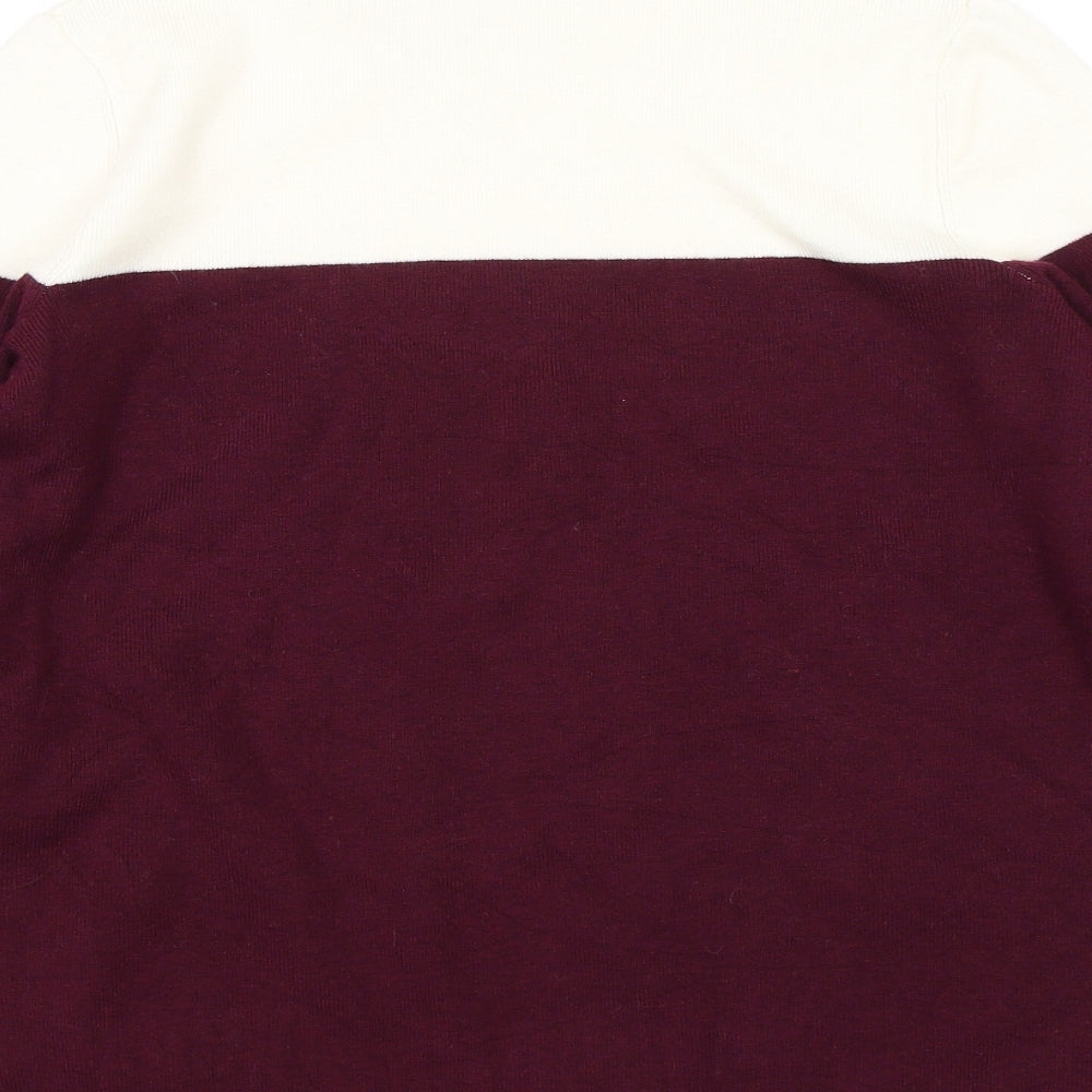 M&S Womens White Pullover Jumper Size 10