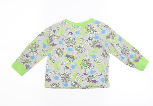 Disney Boys Grey Solid Pyjama Top Size 2-3 Years