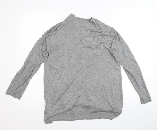 H&M Womens Grey Cardigan Jumper Size M