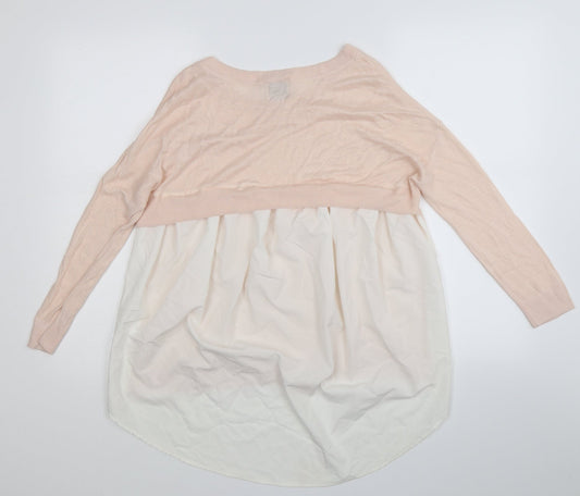 River Island Womens Pink Pullover Jumper Size 12