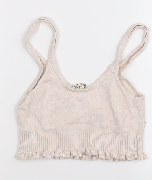 infataly Girls Pink Cropped Tank Size S