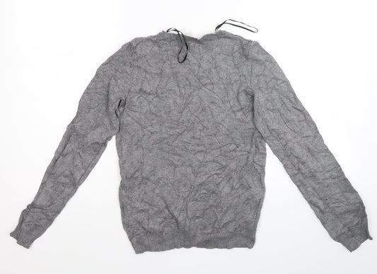 H&M Womens Grey Pullover Jumper Size XS