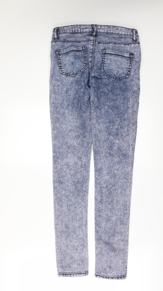 Denim & Co. Womens Blue Denim Skinny Jeans Size 6 L30 in
