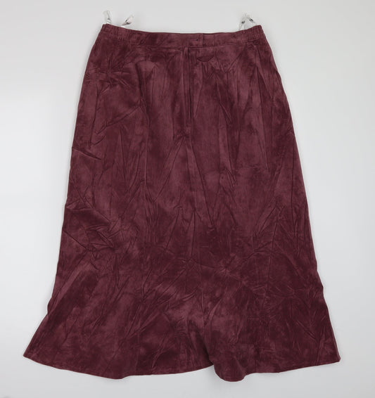 Oscar B Womens Pink A-Line Skirt Size 14