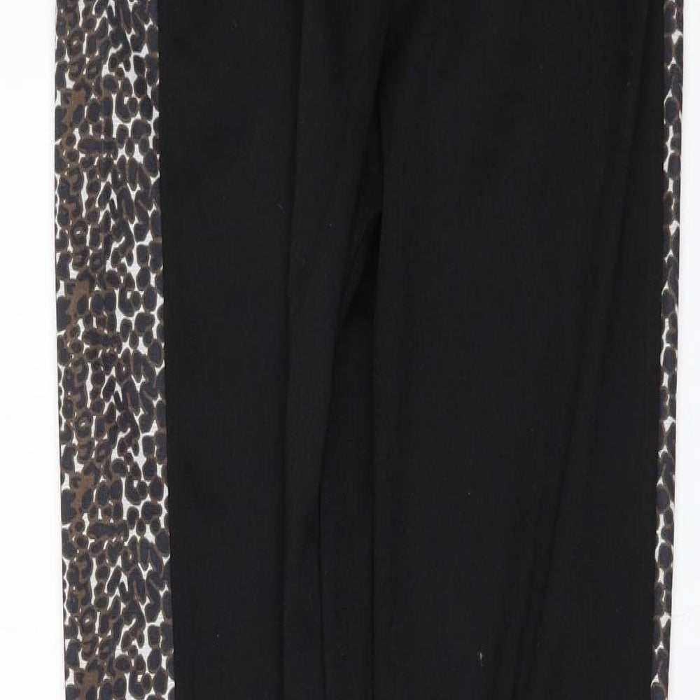 I SAW IT FIRST Womens Black Carrot Trousers Size 10 L29 in