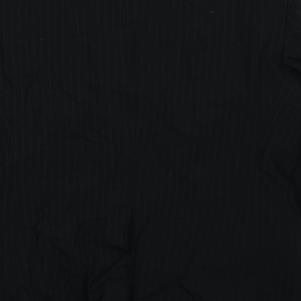 Cadenza Mens Black Striped Jacket Blazer Size 42