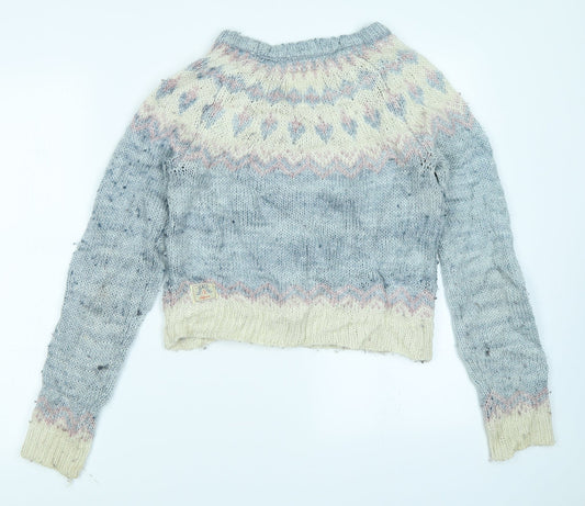 Soul Cal & CO Womens Blue Pullover Jumper Size 8