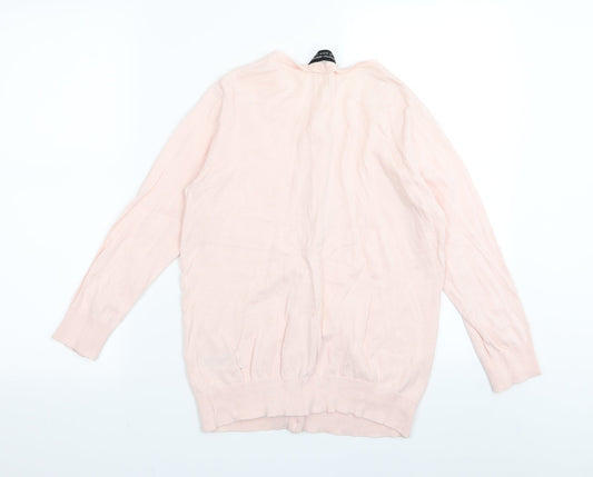 Dorothy Perkins Womens Pink Cardigan Jumper Size 10