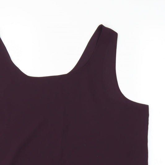 Preworn Womens Purple Basic Blouse Size L