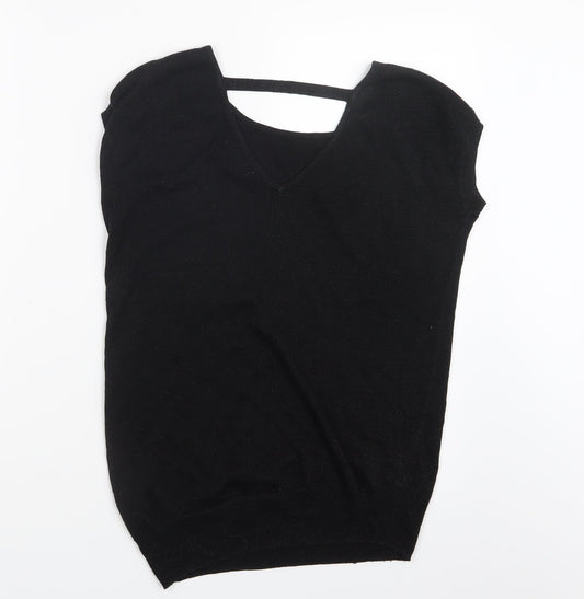 NEXT Womens Black Knit Pullover Jumper Size 6