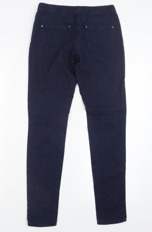 Denim Co. Womens Blue Denim Jegging Jeans Size 6 L28.5 in