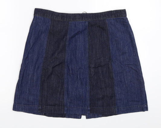 H&M Womens Blue Denim Mini Skirt Size 42